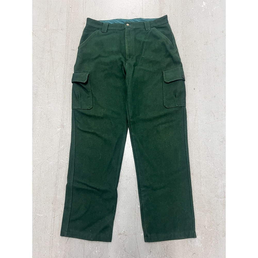 WFS Element Gear Cargo Pants Men 38 Forest Green Wool Blend Utility Hunting Gear